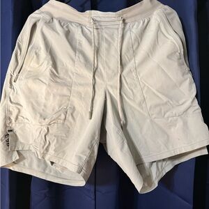 lululemon athletica Cream Athletic Shorts